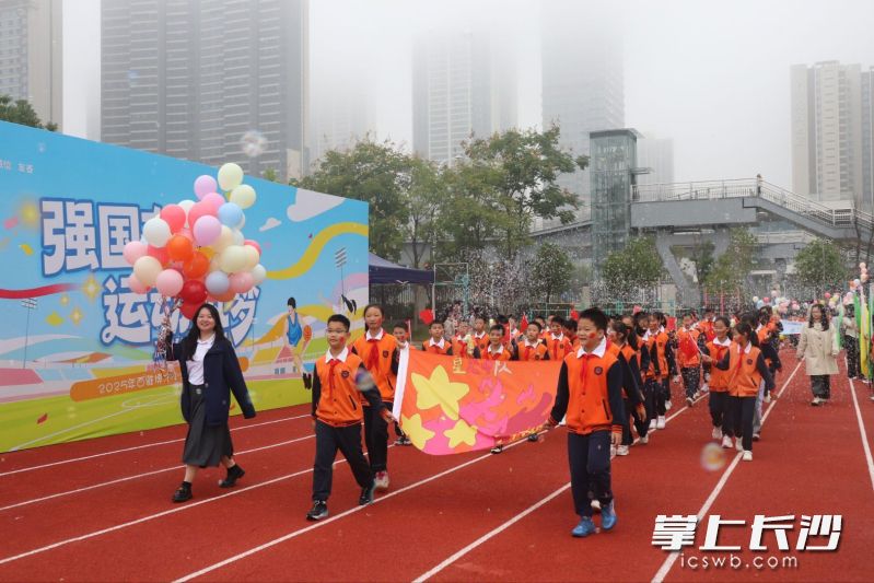 开幕式上,一个个方阵依次入场。 均为长沙晚报通讯员胡赛花供图 开幕式上,一个个方阵依次入场。 均为长沙晚报通讯员胡赛花供图