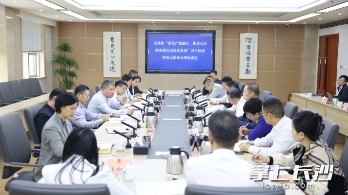 17日，市政协召开“深化产教融合，推动长沙职业教育高质量发展”对口协商暨重点提案办理协商会。 长沙晚报全媒体记者 盛磊 摄