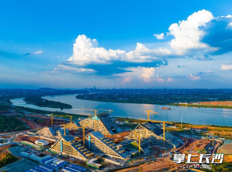 建设中的科创高地湘江科学城。 建设中的科创高地湘江科学城。
