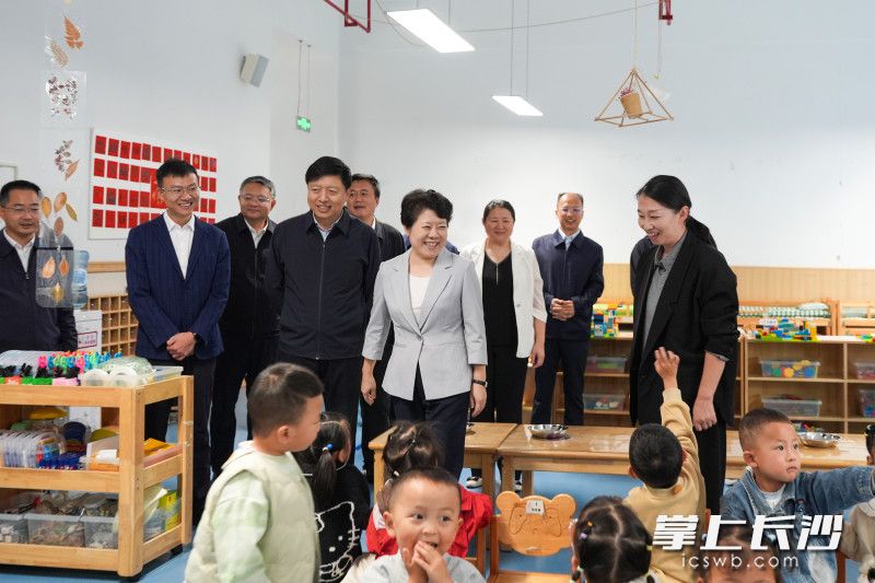 龙山天心幼儿园调研现场。