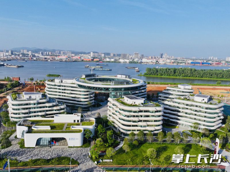 大泽湖海归小镇·研发中心。  长沙晚报全媒体记者 邹麟 摄