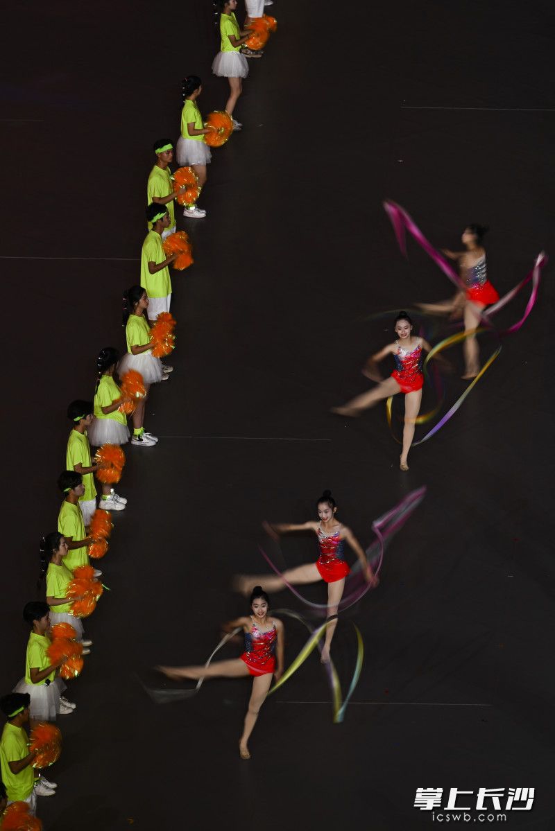 入场环节充分展现各区县、各系统的特色风采与体育活力。