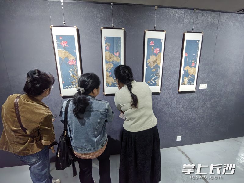 观众驻足欣赏。