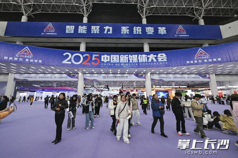 展会吸引不少行业人士和学生群体观展。 均为长沙晚报全媒体记者黄启晴摄