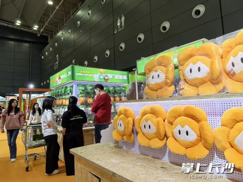 中部农博会首次发布的“农博天团”官方IP文创产品潮趣十足。 中部农博会首次发布的“农博天团”官方IP文创产品潮趣十足。