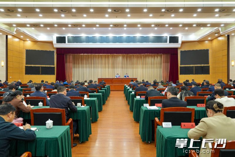 11月14日，学习贯彻党的二十届四中全会精神省委宣讲团报告会在长沙举行。 长沙晚报全媒体记者 郭雨滴 摄