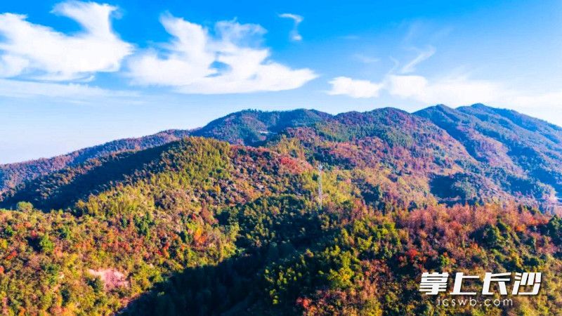 祥云山秋冬时节的风光。