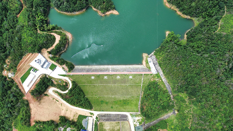依托金盆水库而建的金盆水厂，新增日供水能力3000吨，显著增强了区域供水韧性。市水利局供图