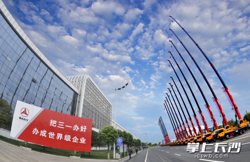 位于宁乡经开区的三一重起。 均为资料图片 位于宁乡经开区的三一重起。 均为资料图片