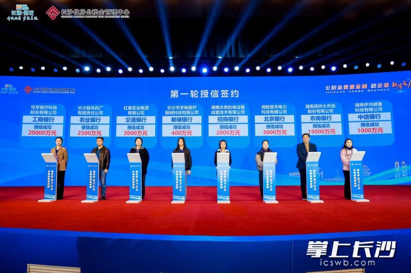 活动现场进行授信签约。