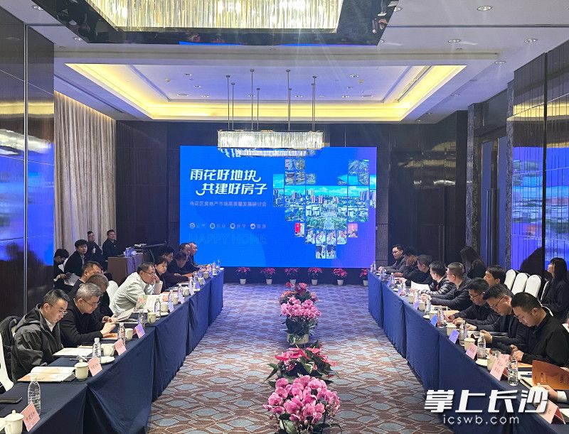 雨花区举办“雨花好地块,共建好房子”房地产市场高质量发展研讨会。 均为长沙晚报通讯员高兴摄 雨花区举办“雨花好地块,共建好房子”房地产市场高质量发展研讨会。 均为长沙晚报通讯员高兴摄