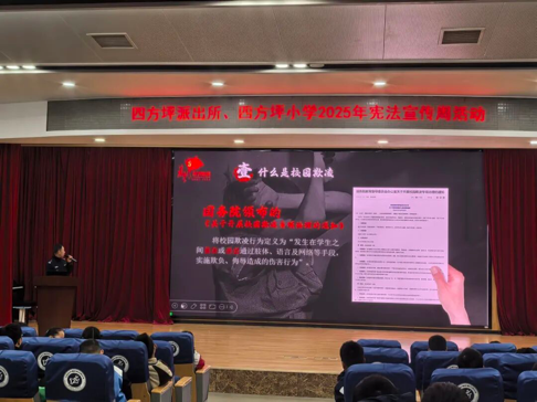 开福区四方坪小学开展法律知识专题讲座。通讯员供图