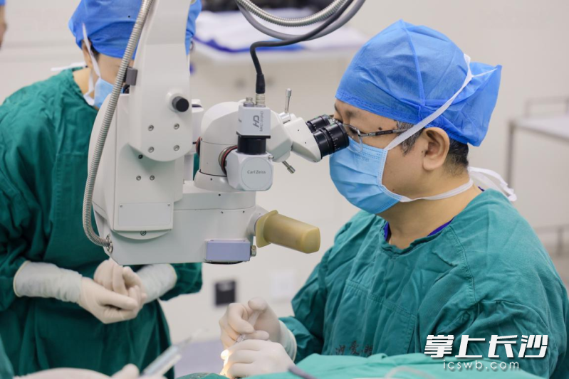 林丁教授正在进行手术。 林丁教授正在进行手术。