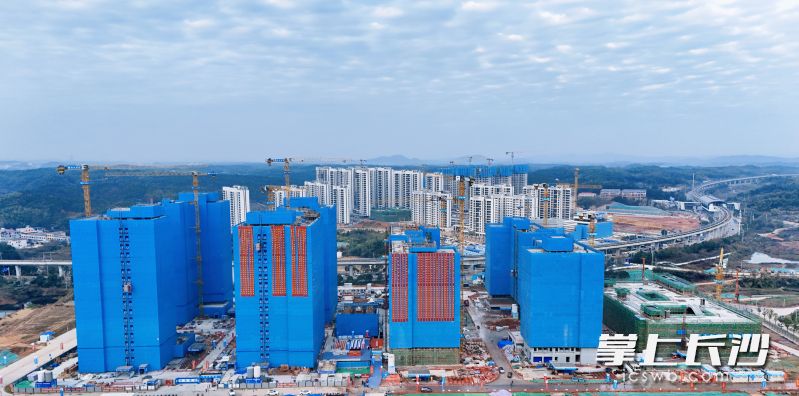 科创港校区一期工程33栋单体建筑全部完成主体结构施工。
