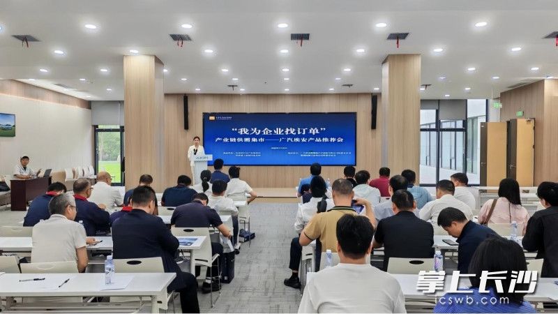 长沙经开区举办“我为企业找订单”活动，走进广汽埃安。