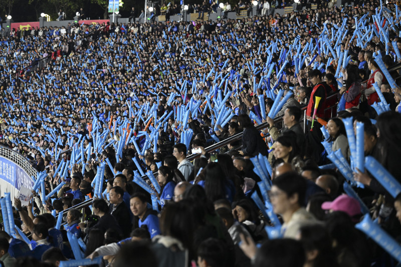 永州队主场氛围。长沙晚报全媒体记者 黄启晴 摄