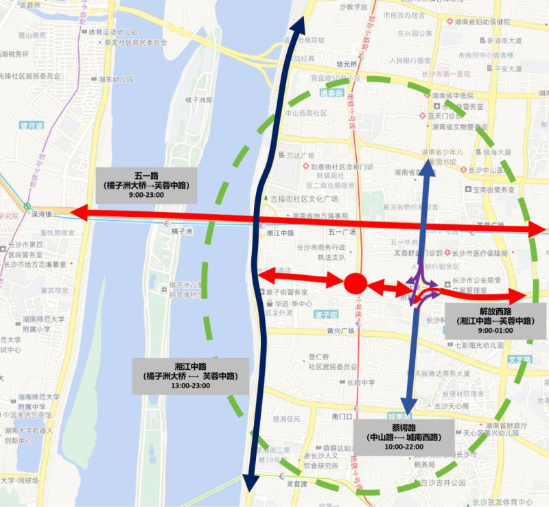 2026年1月1日至1月2日五一商圈流量示意图