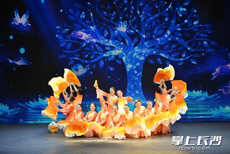 “银龄舞集”湖南站舞蹈展演。 均为长沙晚报通讯员唐娴供图