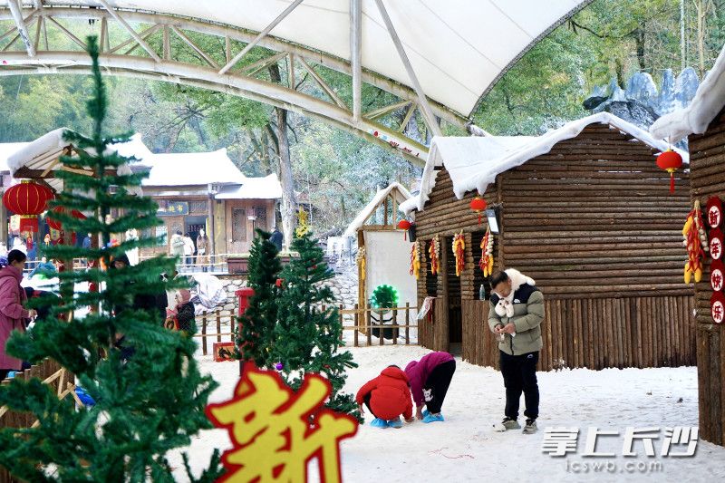 白雪皑皑的场景瞬间将人带入梦幻世界。