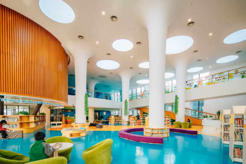 长沙图书馆三楼儿童借阅室