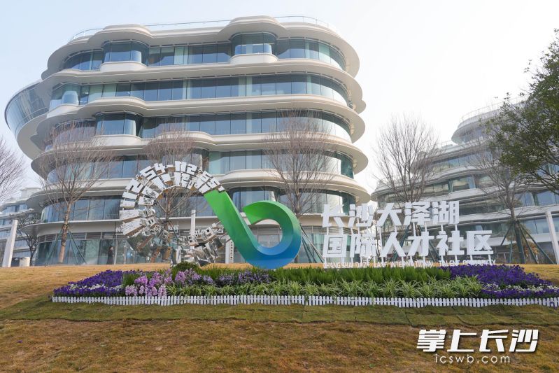 长沙大泽湖国际人才社区正式揭牌运营。 均为长沙晚报全媒体记者邹麟摄