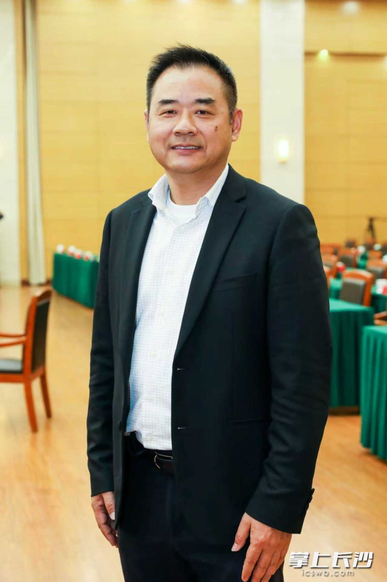 睿显科技总经理王维。 以下均为长沙晚报全媒体记者董阳摄