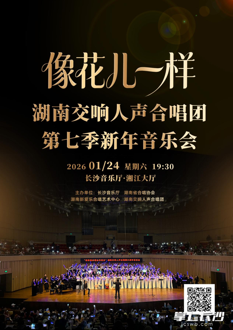 音乐会海报。均为长沙晚报通讯员 李红兵供图