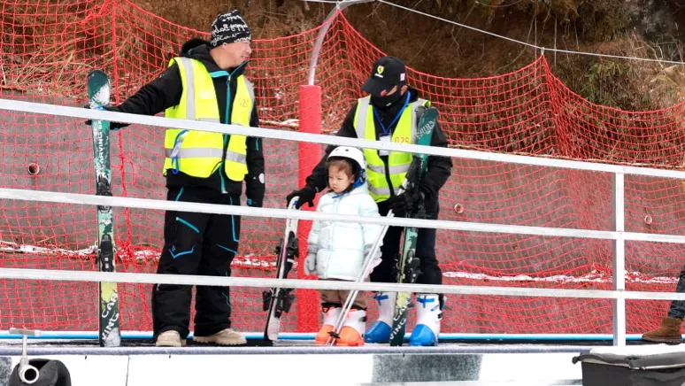 大围山的滑雪场，为很多南方游客带来了全新体验。图片来自于浏阳市融媒体中心