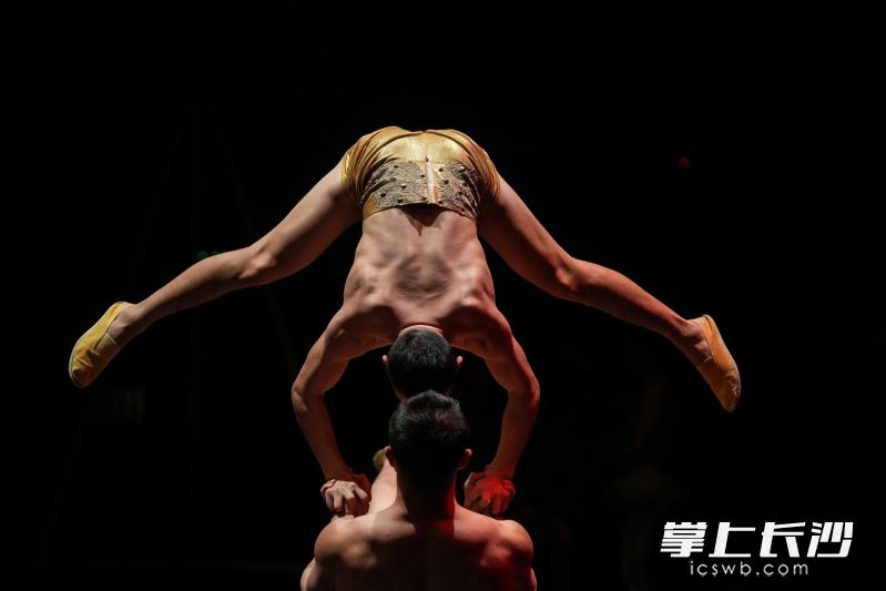 杂技表演。 杂技表演。