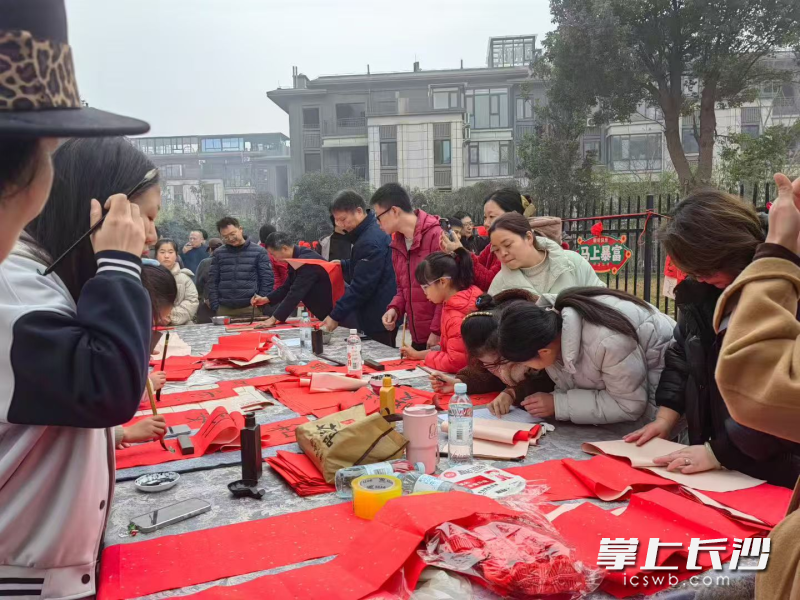 书法爱好者们挥毫泼墨传递新春祝福 书法爱好者们挥毫泼墨传递新春祝福