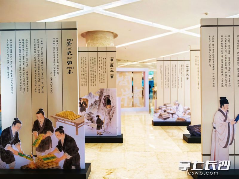 展览现场 均为长沙图书馆供图