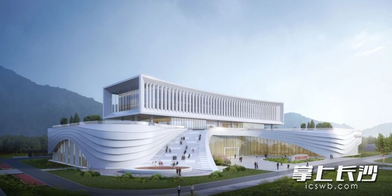 宁乡市工人文化宫项目建成之后效果图。项目受访方提供图片 宁乡市工人文化宫项目建成之后效果图。项目受访方提供图片