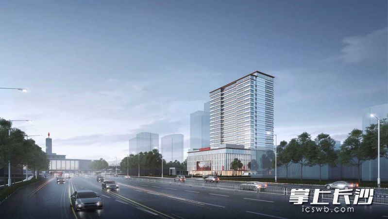 长沙市中医医院芙蓉院区综合性诊疗大楼效果图。受访方供图