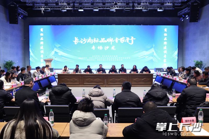 长沙商标品牌专家行专场沙龙活动现场。 长沙晚报通讯员 刘星雨 供图 长沙商标品牌专家行专场沙龙活动现场。 长沙晚报通讯员 刘星雨 供图