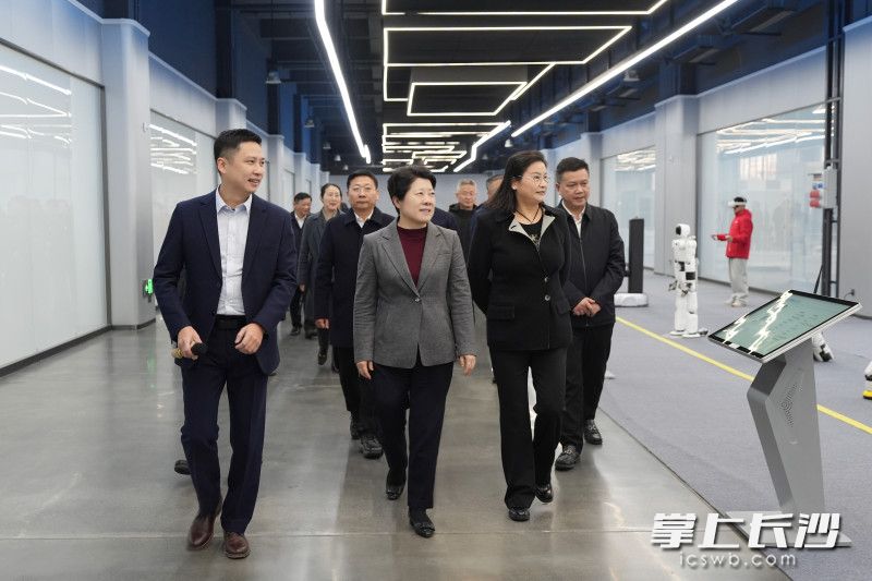 蓝思智能装备研发生产基地项目调研现场。 蓝思智能装备研发生产基地项目调研现场。