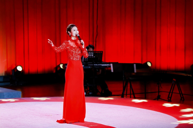 中国戏剧梅花奖得主周帆带来的湘剧高腔《沁园春·长沙》。除署名外均为主办方供图。