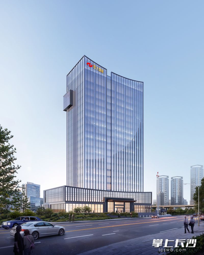 宏大爆破总部办公大楼设计效果图。资料图片