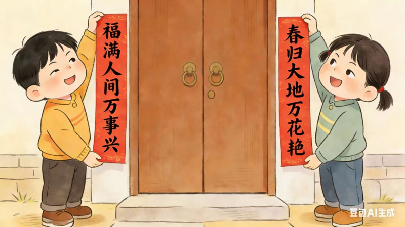 春联自有其一套规矩，有章可循，正是年味的来源。