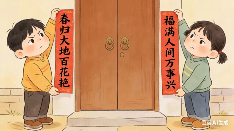 颠倒平仄的春联，怎么贴都不是那个韵味。