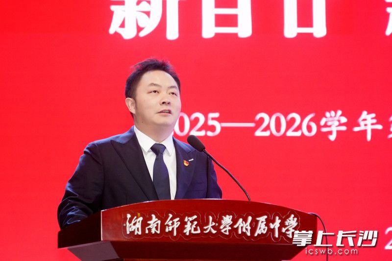 湖南师大附中党委委员、副校长李智敏。长沙晚报通讯员 梁文婷 摄