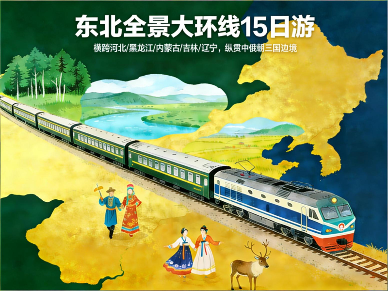 “东北全景大环线15日游”，4月23日左右从长沙出发，15天行程。均为长沙晚报通讯员 汤志强 供图