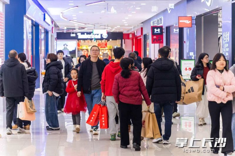春节以来，砂之船（长沙）奥莱运动品类销售额同比增长20%。