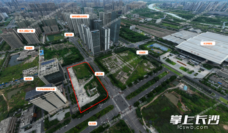 雨花区高铁新城片区N03-E192地块位置图。均为通讯员供图