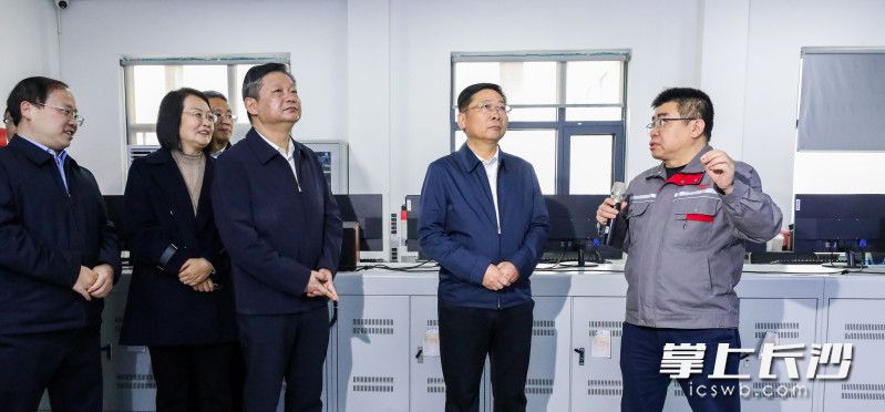 3月19日，市委副书记、市长陈博彰在浏阳经开区调研园区产业项目建设。 长沙晚报全媒体记者 董阳 摄