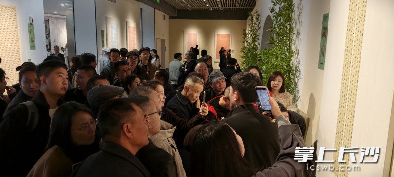 展厅挤满观众。