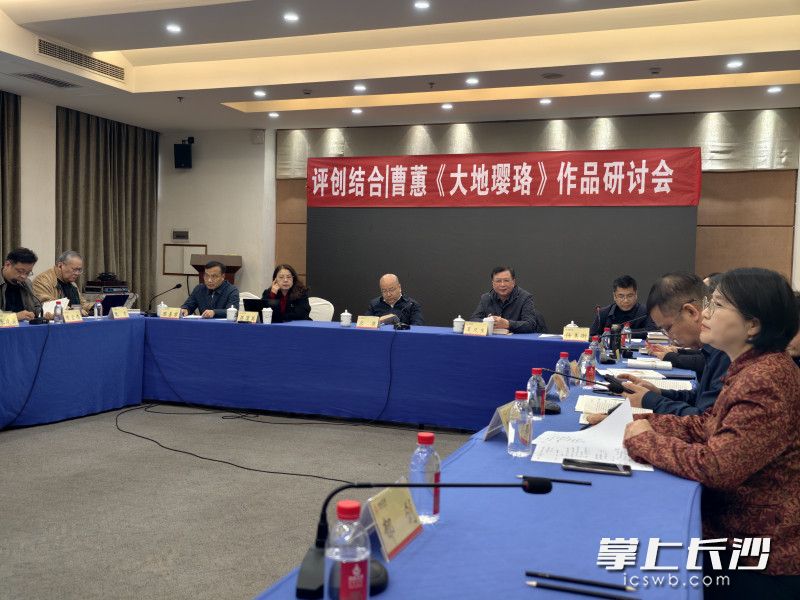 “评创结合丨曹蕙《大地璎珞》作品研讨会”现场。通讯员 供图 “评创结合丨曹蕙《大地璎珞》作品研讨会”现场。通讯员 供图
