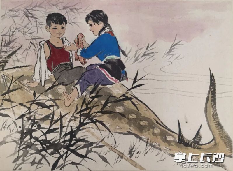 杜炜作品《智捕大鲟鱼》（节选）。