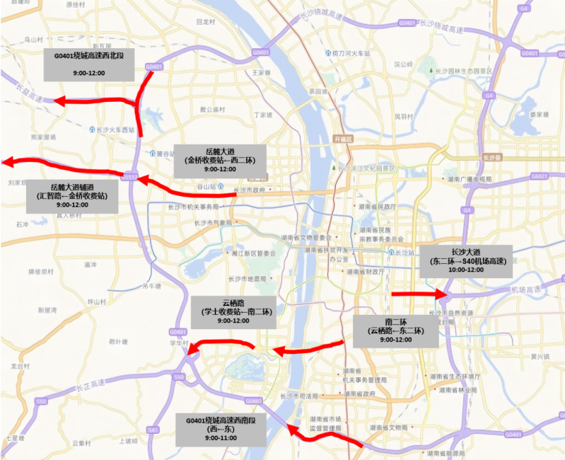 4月4日进出城通道流量示意图 4月4日进出城通道流量示意图
