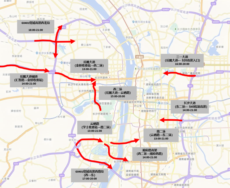 4月6日进出城通道流量示意图 4月6日进出城通道流量示意图