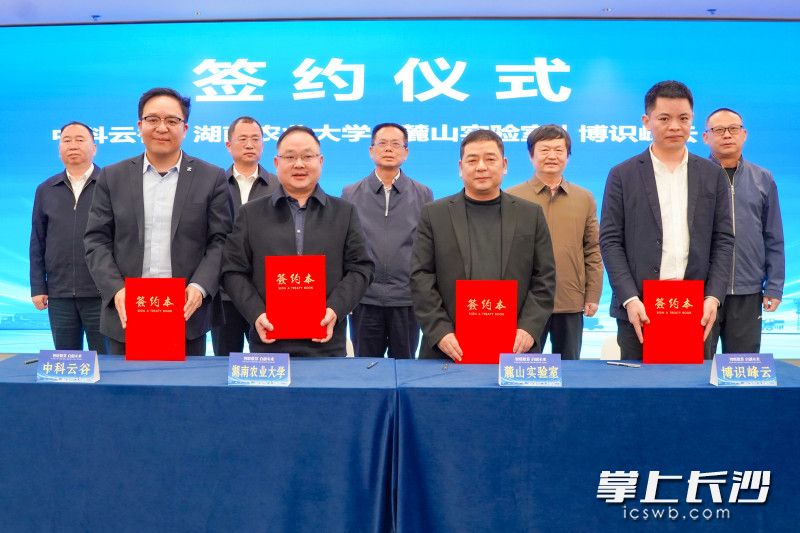 签约仪式现场。 长沙晚报全媒体记者 刘晓敏 摄